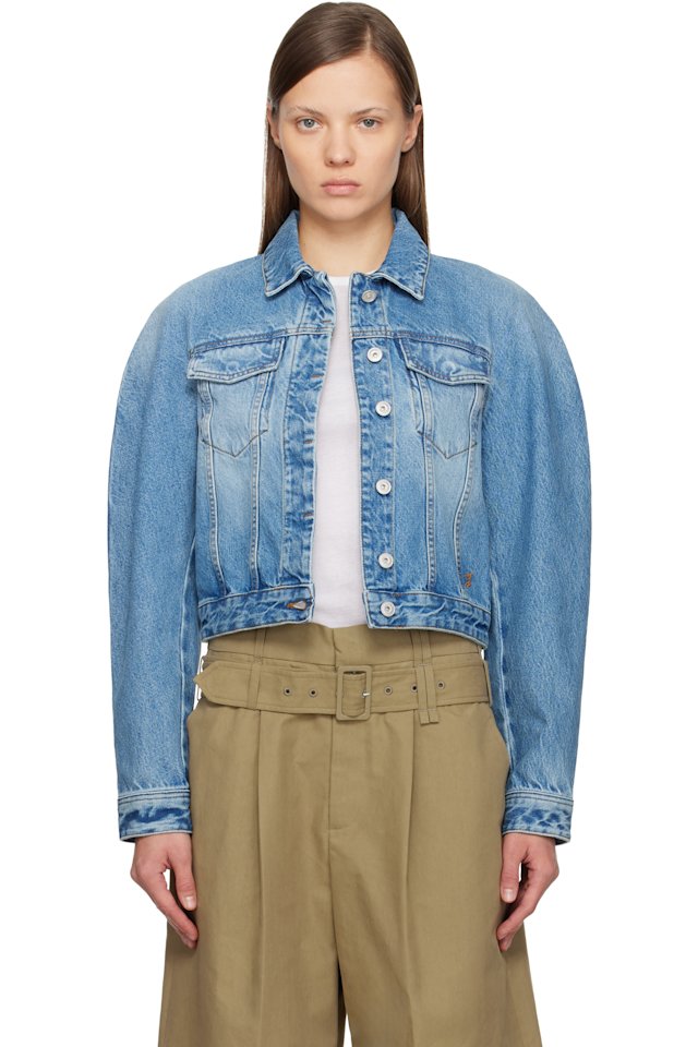 JACQUEMUS — Blue 'The Ovalo de-Nîmes' Denim Jacket