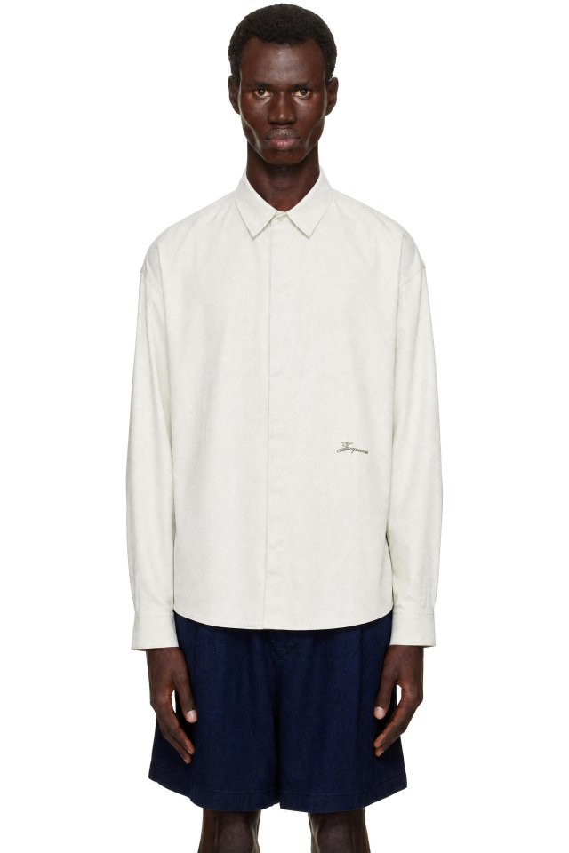 JACQUEMUS — Khaki 'The Simon' Shirt