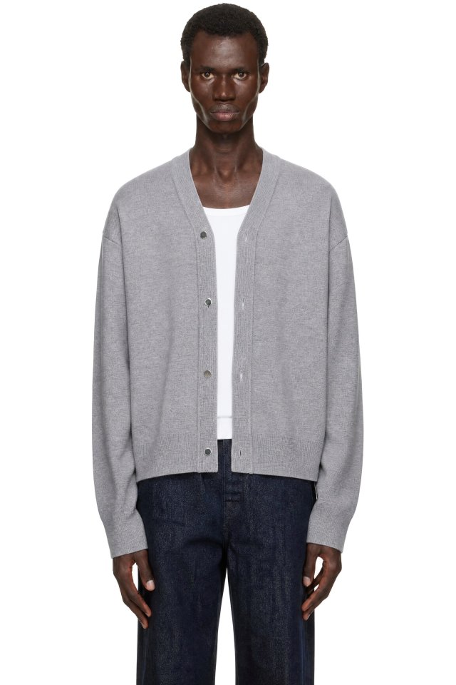 JACQUEMUS — Gray 'The Buttoned' Cardigan