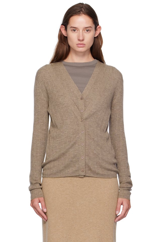 LISA YANG — Taupe Vanna Cardigan