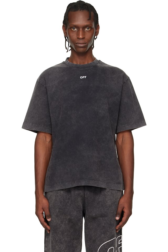 Off-White — Black 'OFF' Stamp Skate T-shirt