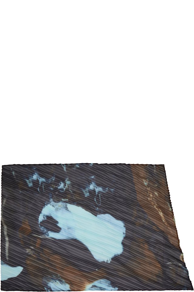 HOMME PLISSÉ ISSEY MIYAKE — Brown & Blue Agate Scarf