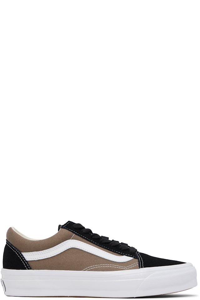 Vans — Black & Taupe Premium Old Skool Sneakers