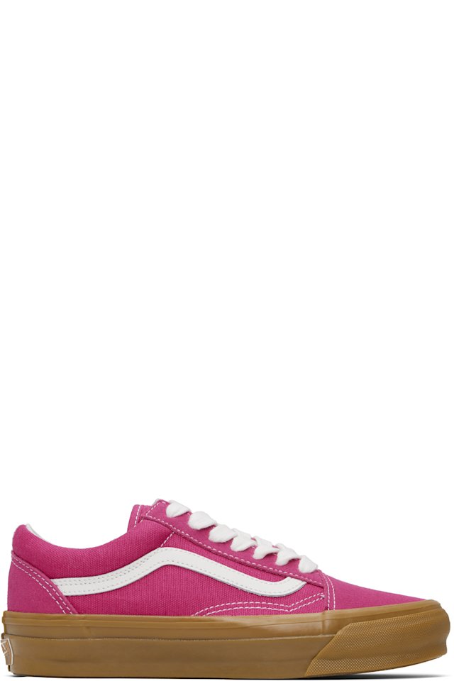 Vans — Pink Premium Old Skool Gum Sneakers