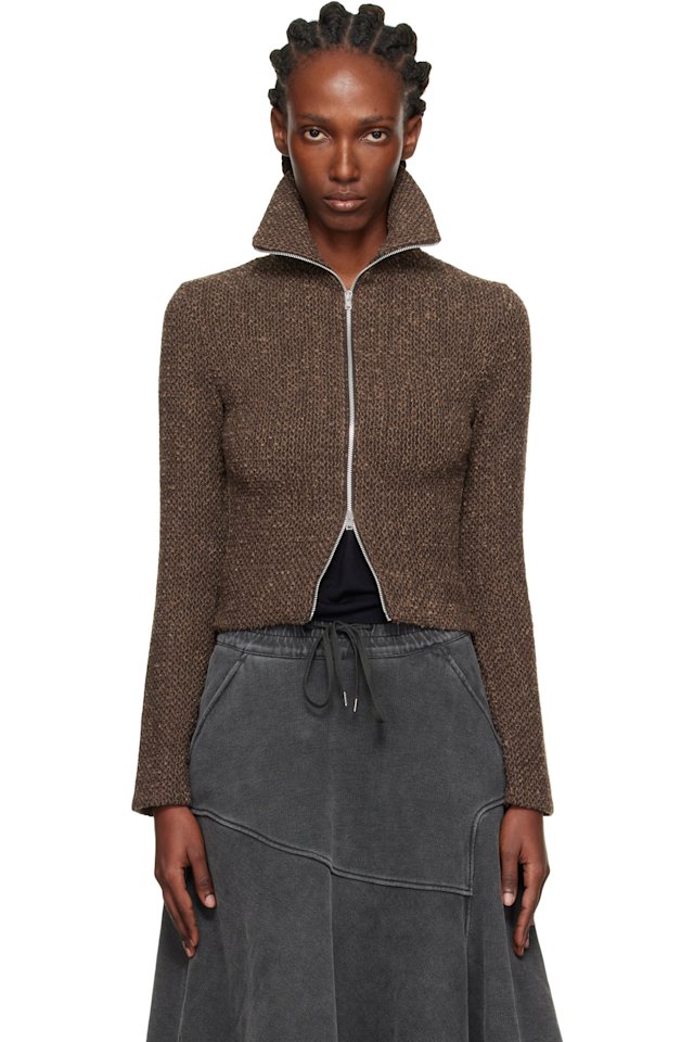 OUR LEGACY — Brown Slim Zip Long Sleeve Jacket