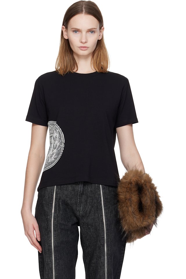 Jean Paul Gaultier — Black 'The Laurel Stamped' Baby T-shirt