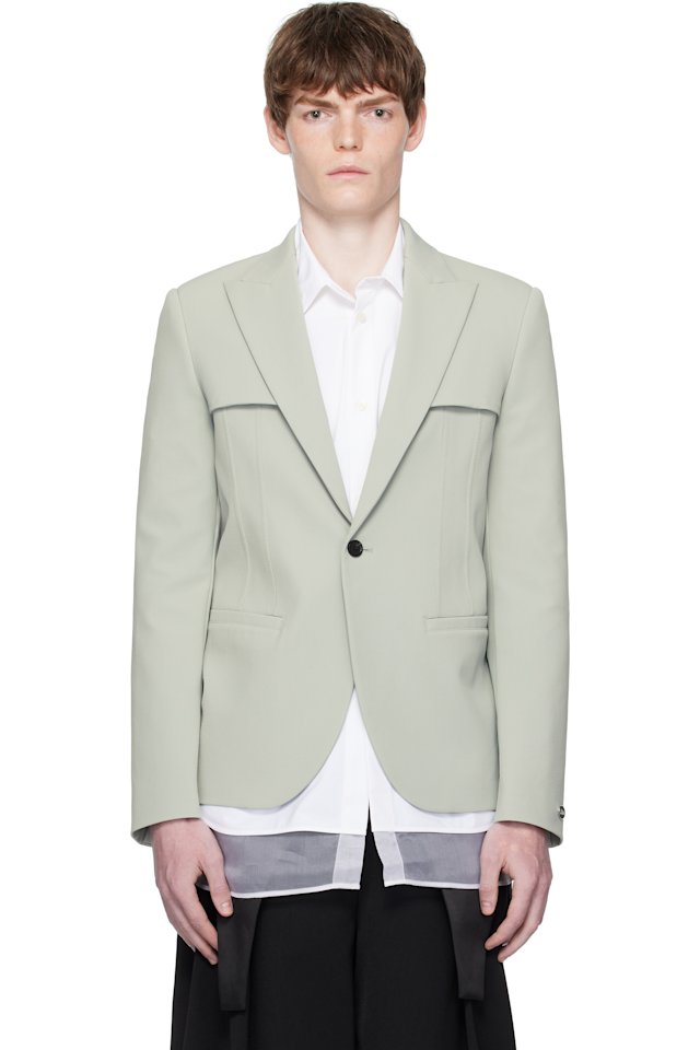 Jean Paul Gaultier — Gray Twill Blazer
