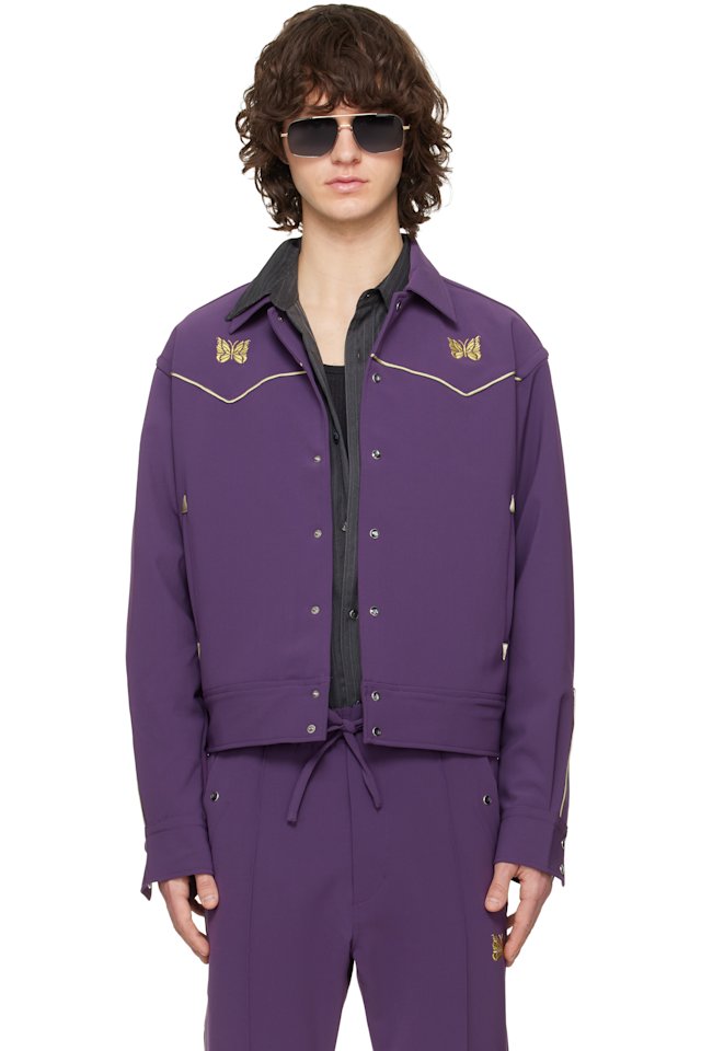 NEEDLES — Purple Piping Cowboy Jacket