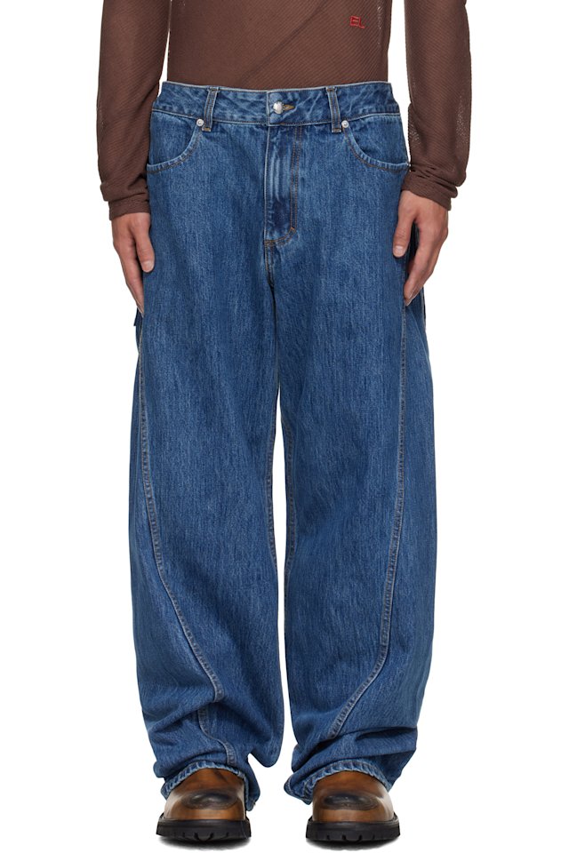 Eckhaus Latta — Blue Bend Jeans