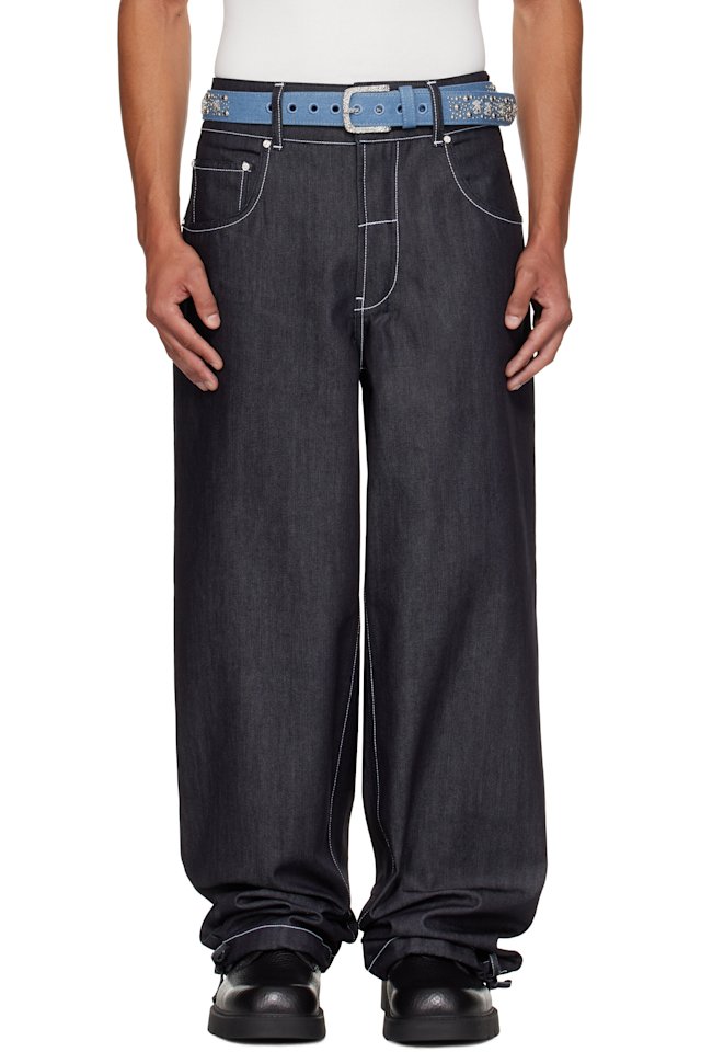 Veneda Carter — SSENSE Exclusive Navy Duo Jeans