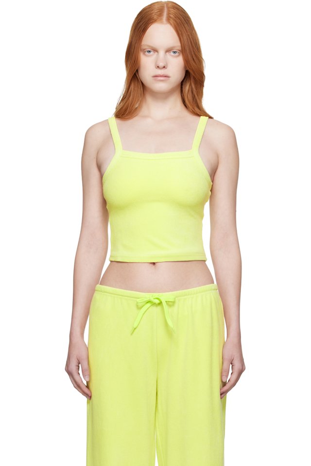 GUIZIO — Green Dani Terry Tank Top