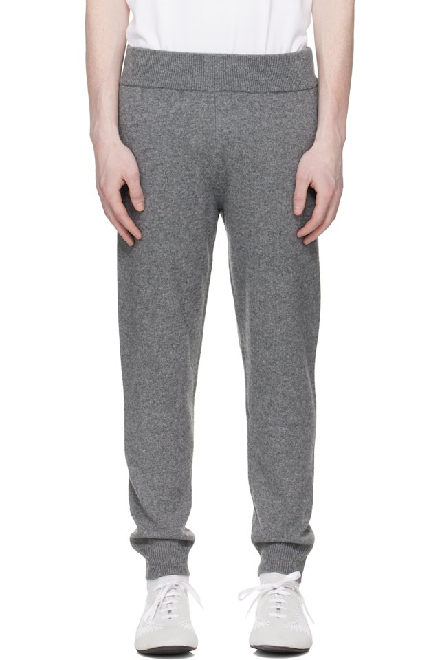 Entire Studios — Gray Slim Knit Lounge Pants