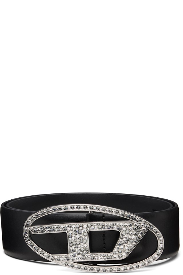 Diesel — Black B-1dr Strass Belt
