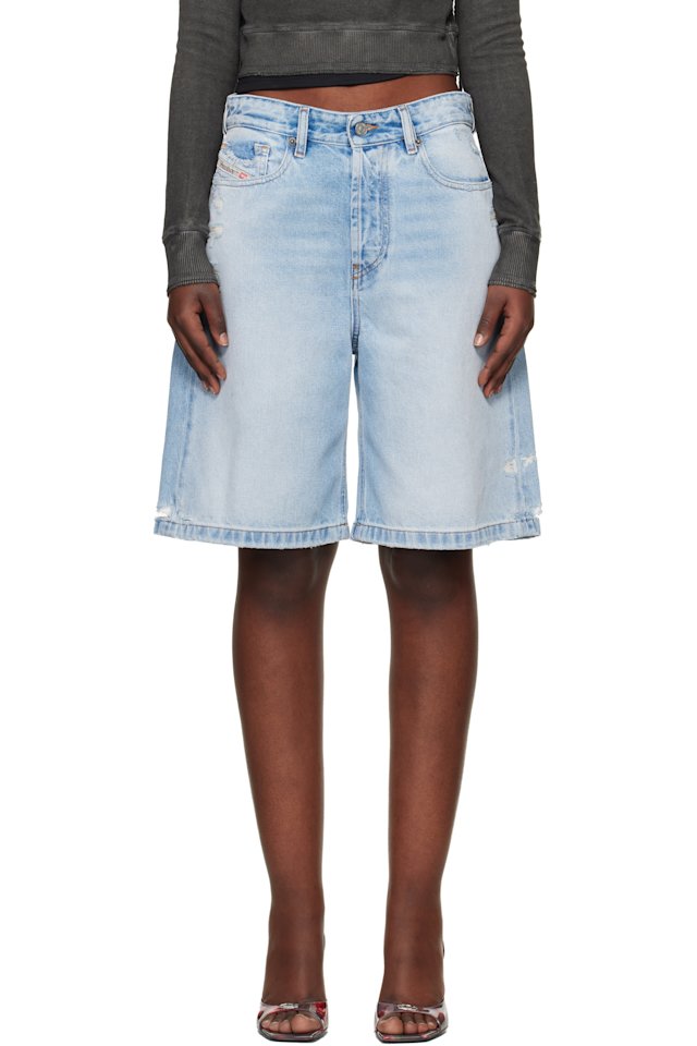 Diesel — Blue De-Sire-Short Denim Shorts