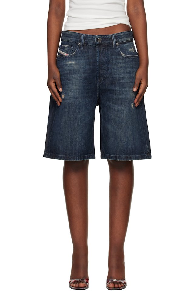 Diesel — Navy De-Sire-Short Denim Shorts