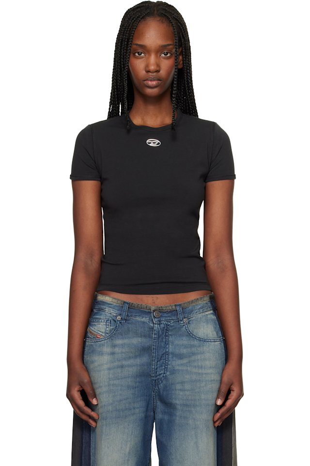 Diesel — Black T-Uncutieslong-Od T-shirt