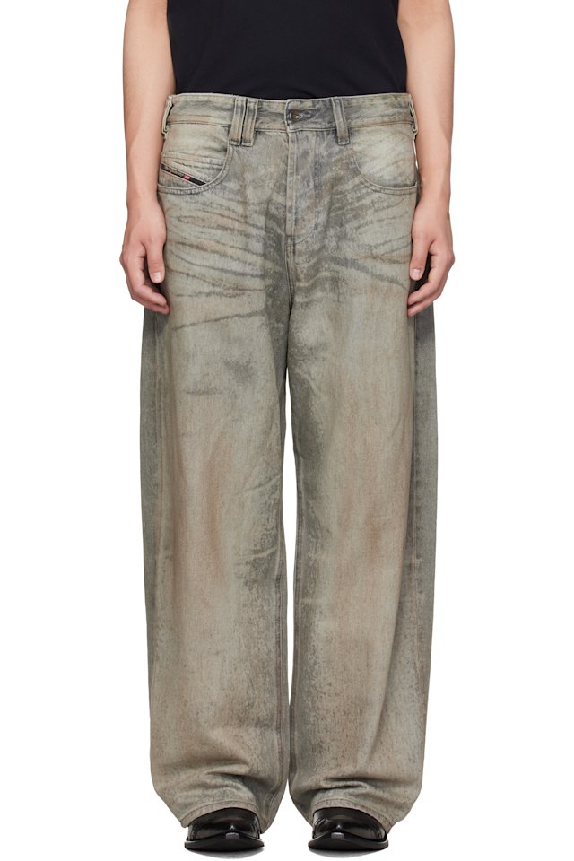 Diesel — Gray Regular Waist 1997 D-Enim-M Relaxed Jeans