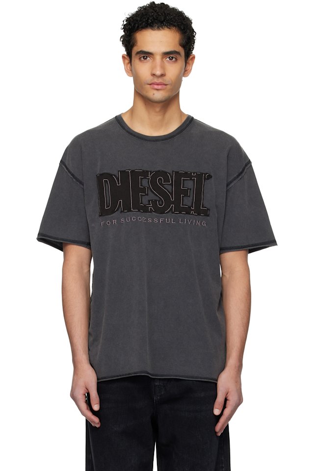 Diesel — Gray T-Rawboxt T-shirt