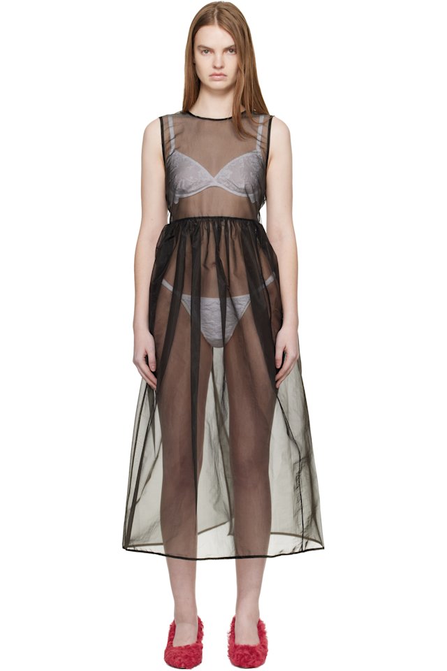 Cecilie Bahnsen — Black CBcamillia Midi Dress