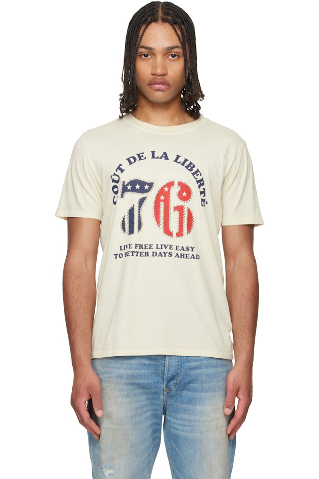 COÛT DE LA LIBERTÉ — Off-White Sammy 'CDLL 76' Embellished S/S T-shirt