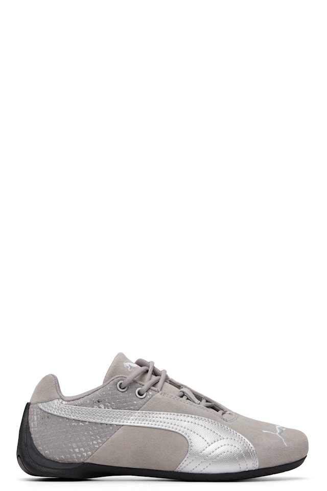 PUMA — Gray Future Cat Emboss Sneakers