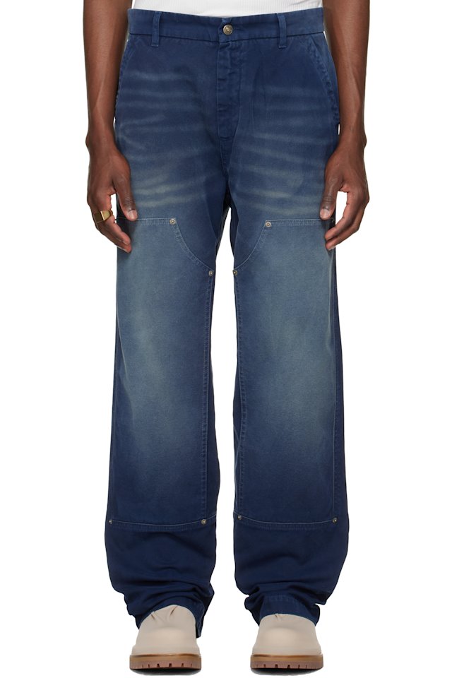 424 — Navy Work Trousers