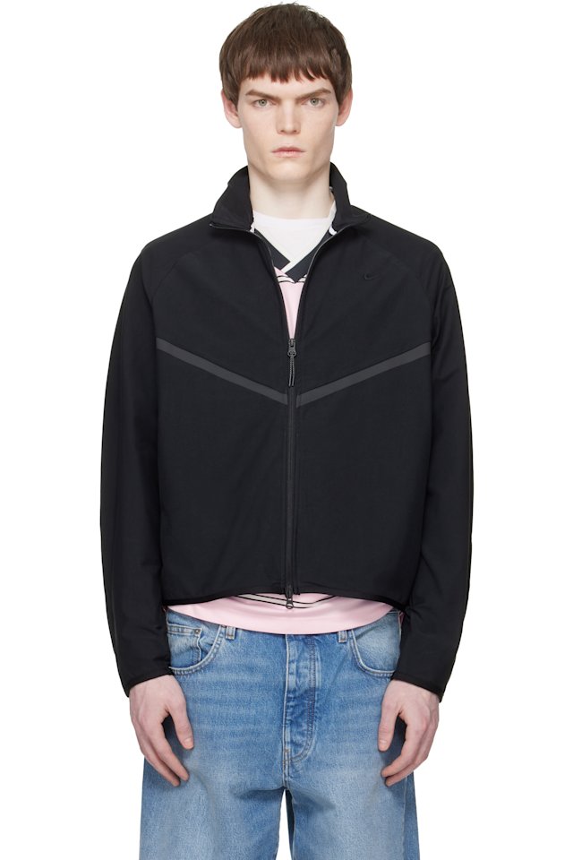 Nike — Black Dri-FIT Shori-Knit Track Jacket