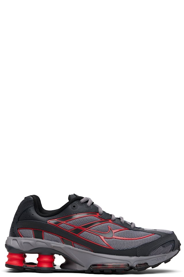 Nike — Gray & Red Nike Shox Ride 2 Sneakers