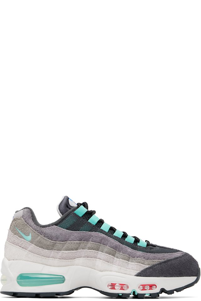 Nike — Gray Air Max 95 Big Bubble Sneakers