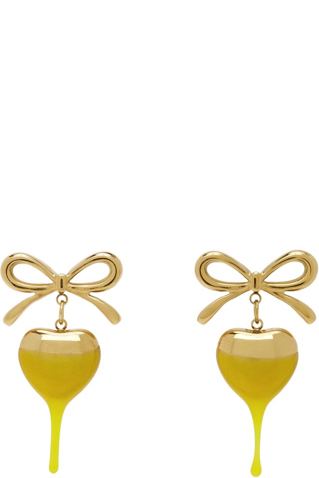 Ottolinger — Dipped Bow Heart Earrings
