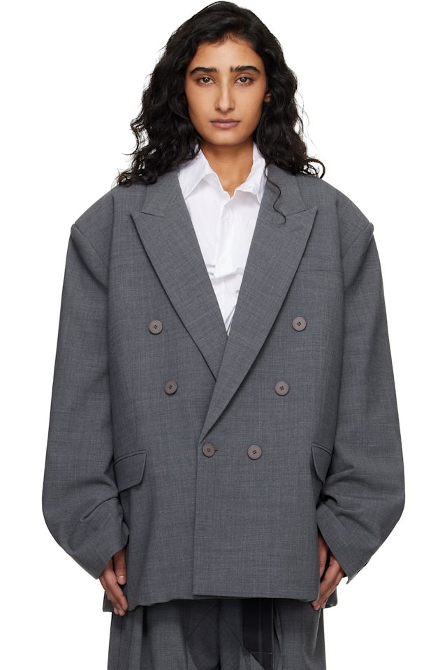 Ottolinger — Gray Oversize Flex Blazer