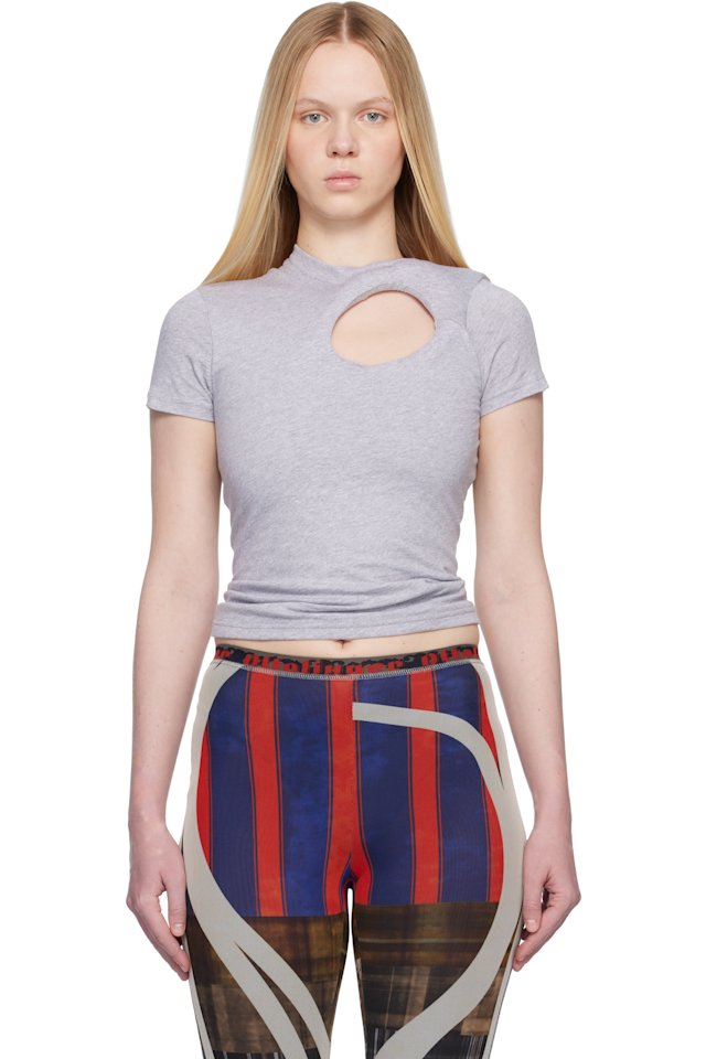 Ottolinger — Gray Padded Donut T-shirt