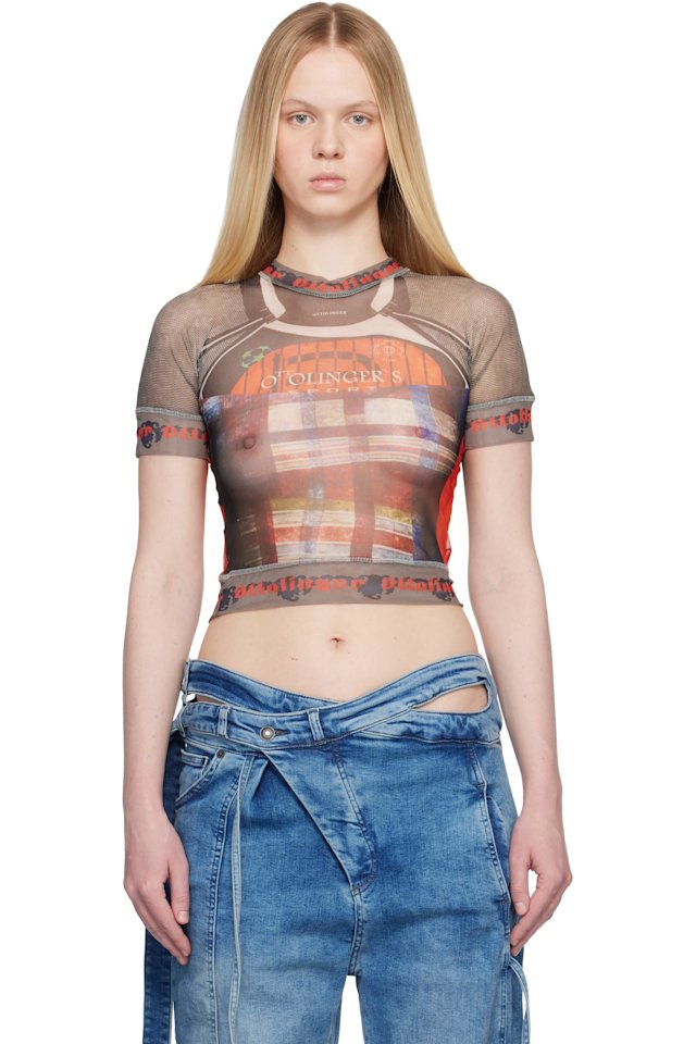 Ottolinger — Multicolor Mesh T-shirt