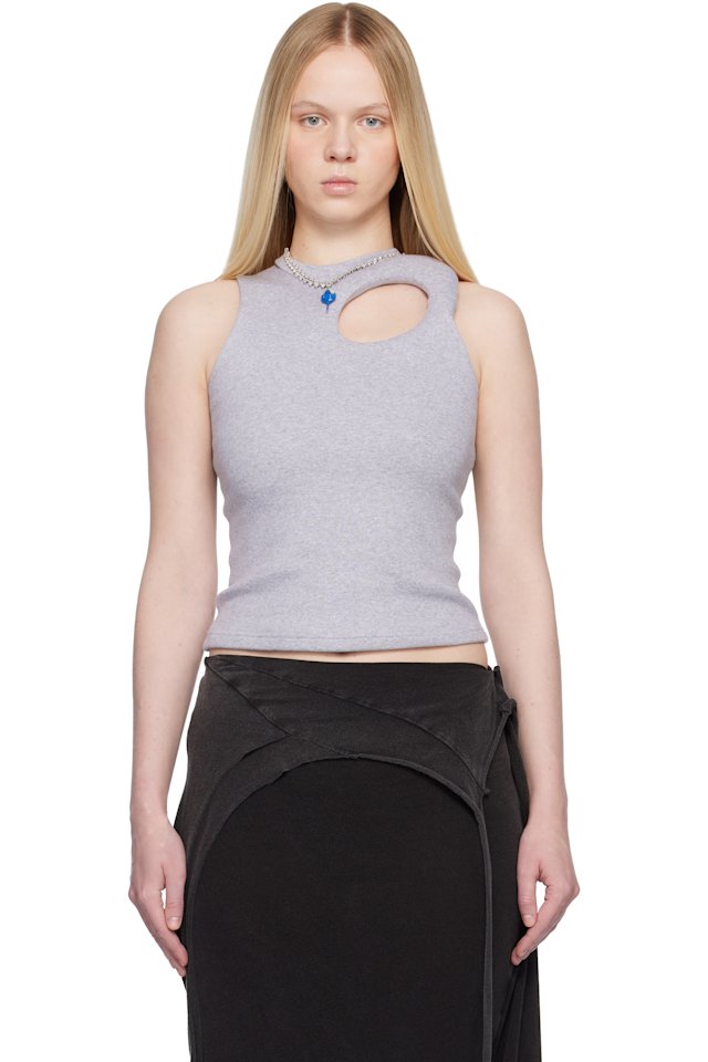 Ottolinger — Gray Donut Exo Tank Top