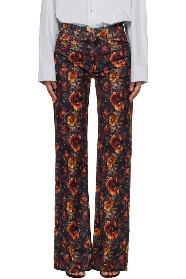 R13 — Navy Straight High-Rise Jeans