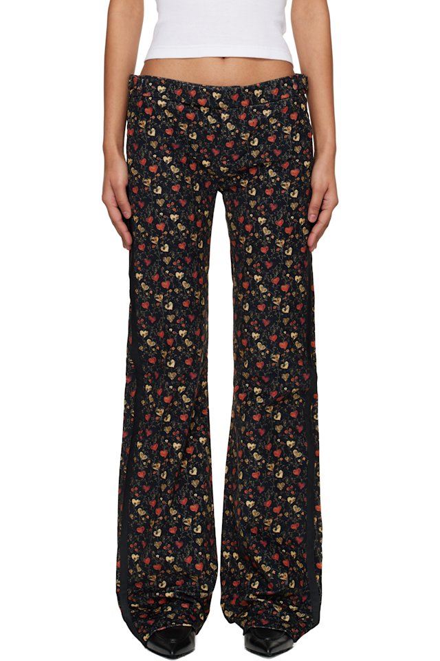 R13 — Navy Boy Flare Tuxedo Jeans