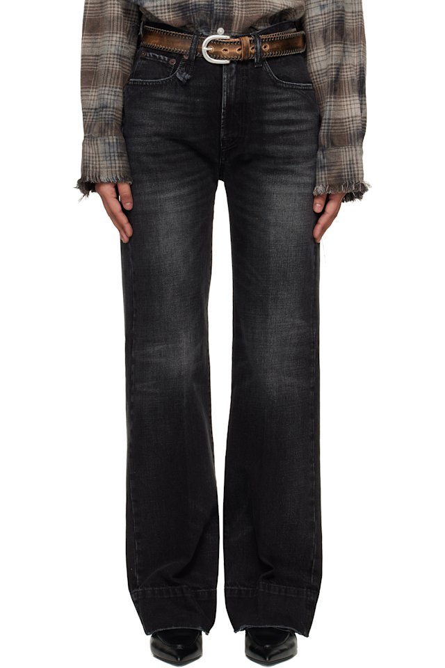 R13 — Black Pauline Jeans
