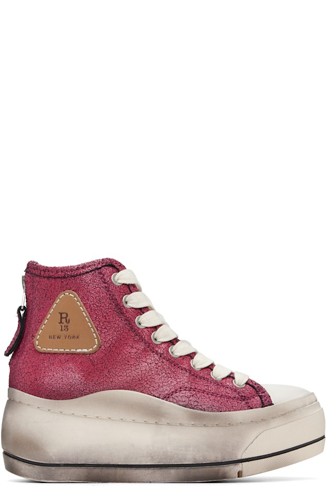 R13 — Pink Kurt High Top Sneakers
