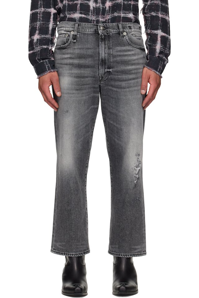 R13 — Black X-Boyfriend Jeans