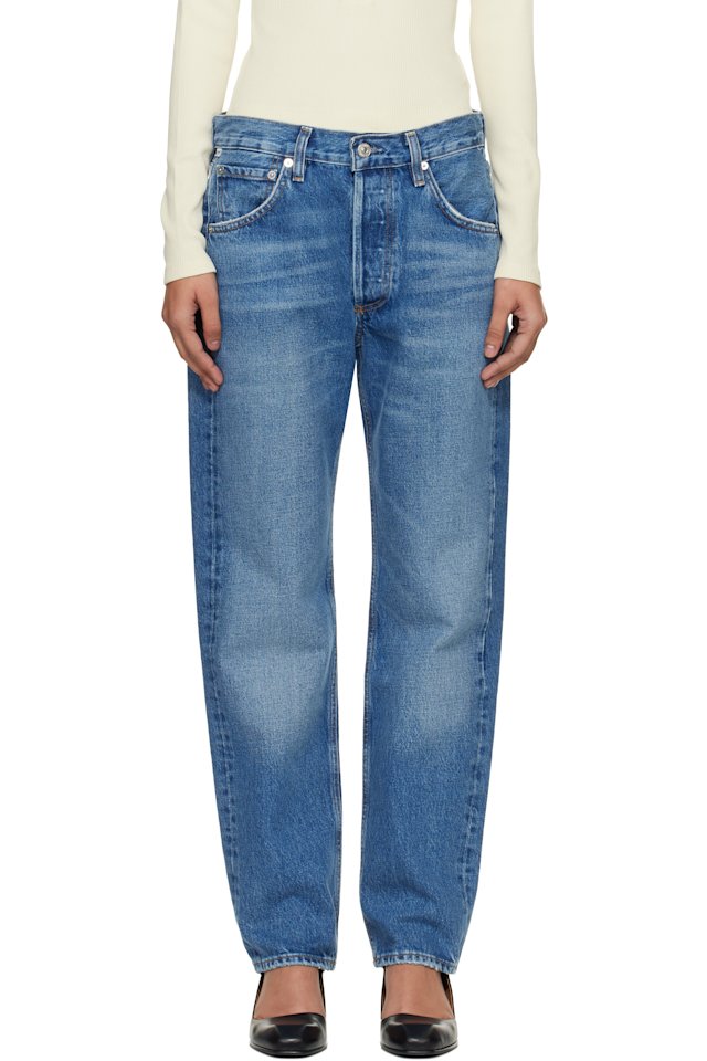 Citizens of Humanity — Blue Straight Winslow Long Jeans