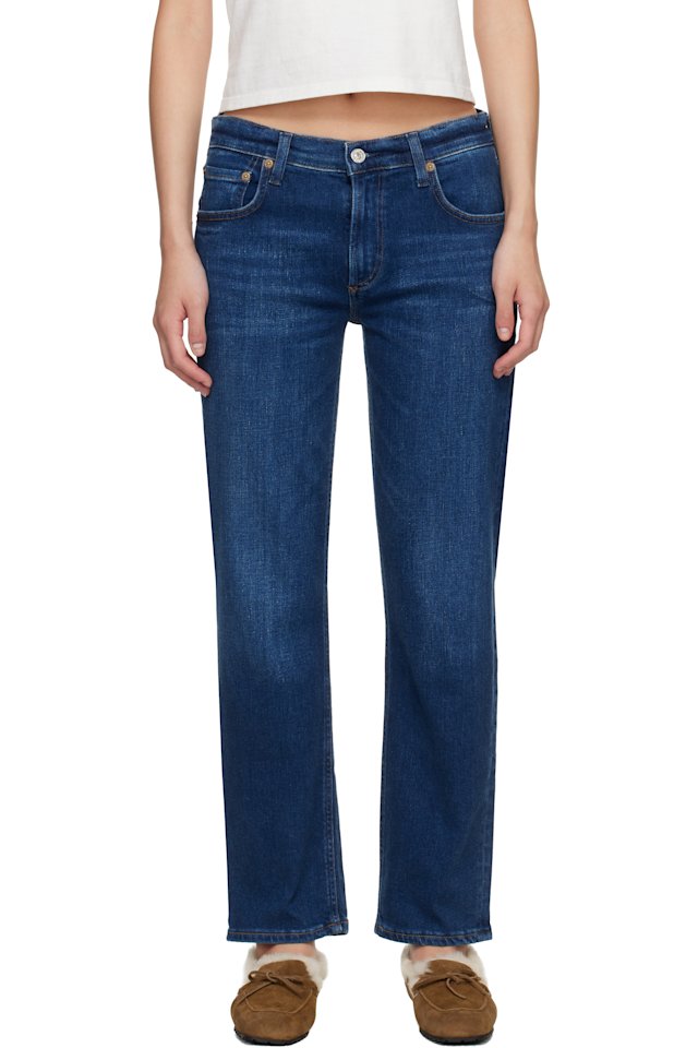 Citizens of Humanity — Blue Anissa Straight Leg Jeans