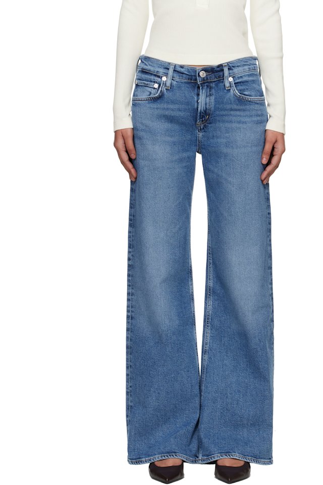 Citizens of Humanity — Blue Nora Trouser Leg Jeans