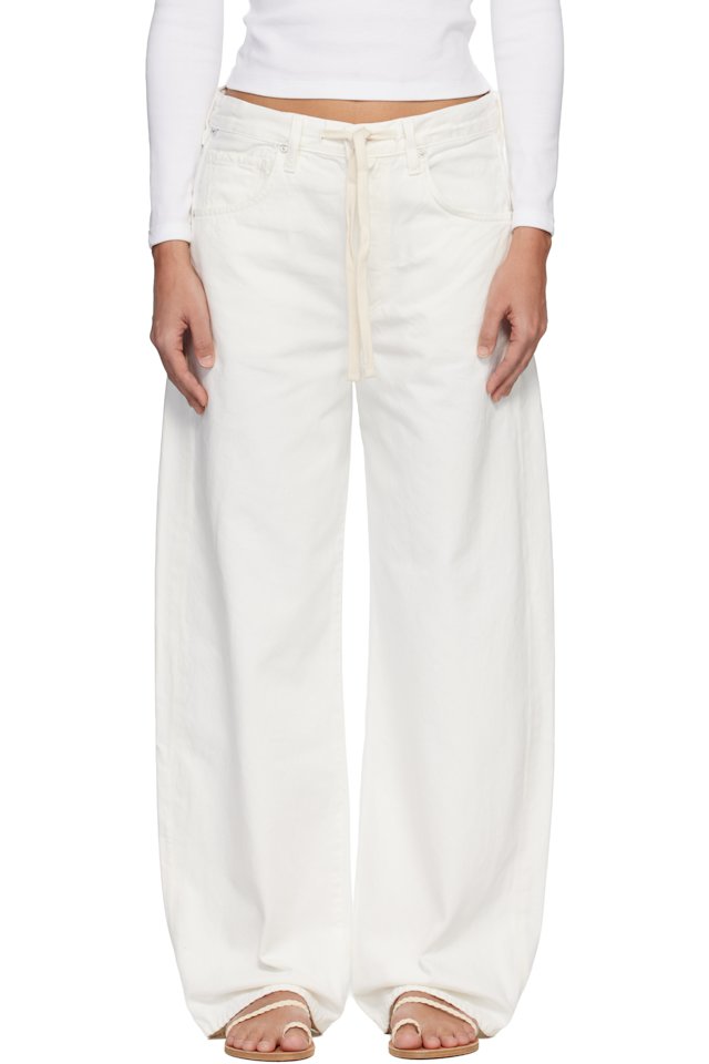 Citizens of Humanity — Off-White Brynn Drawstring Jeans