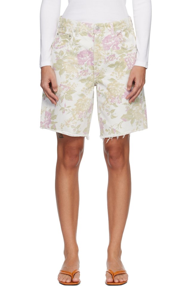Citizens of Humanity — Off-White Ayla Denim Shorts