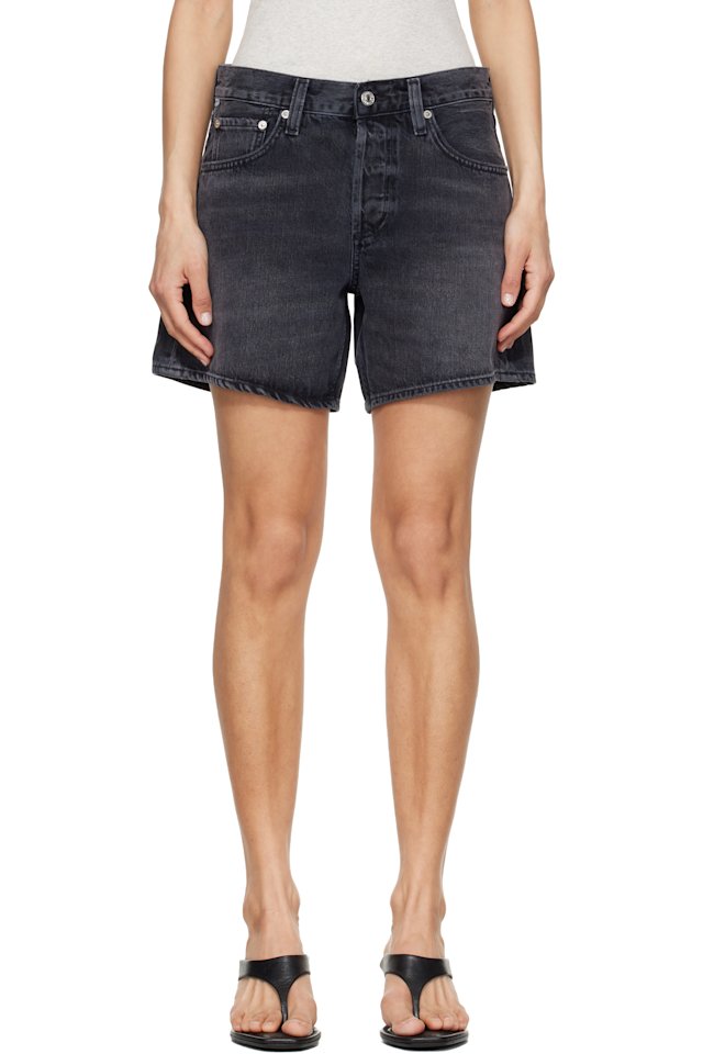 Citizens of Humanity — Black Billie Relaxed Shorts