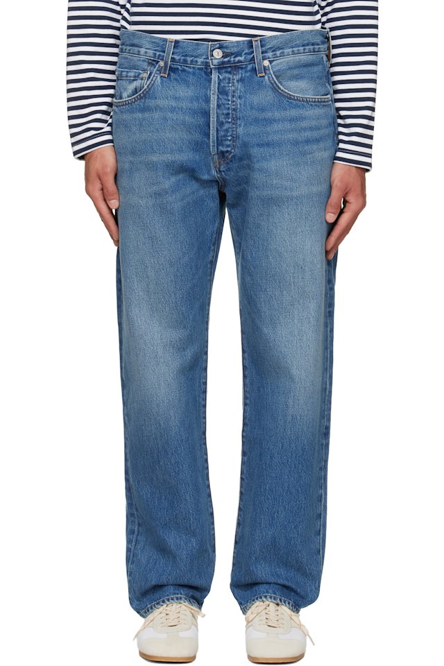 Citizens of Humanity — Blue Beau Straight Premium Vintage Jeans