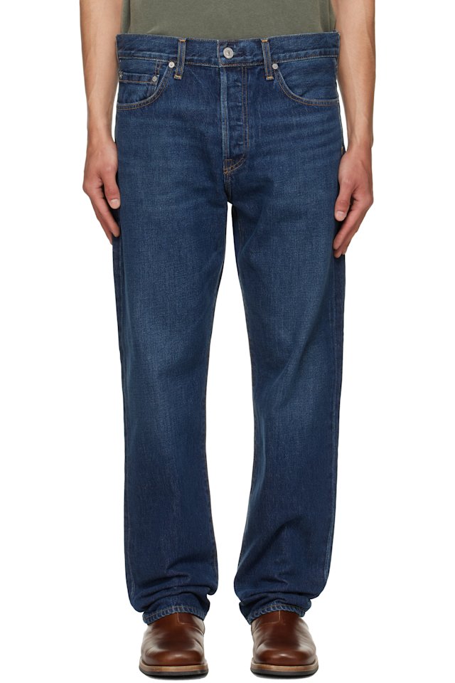 Citizens of Humanity — Blue Beau Straight Premium Vintage Jeans