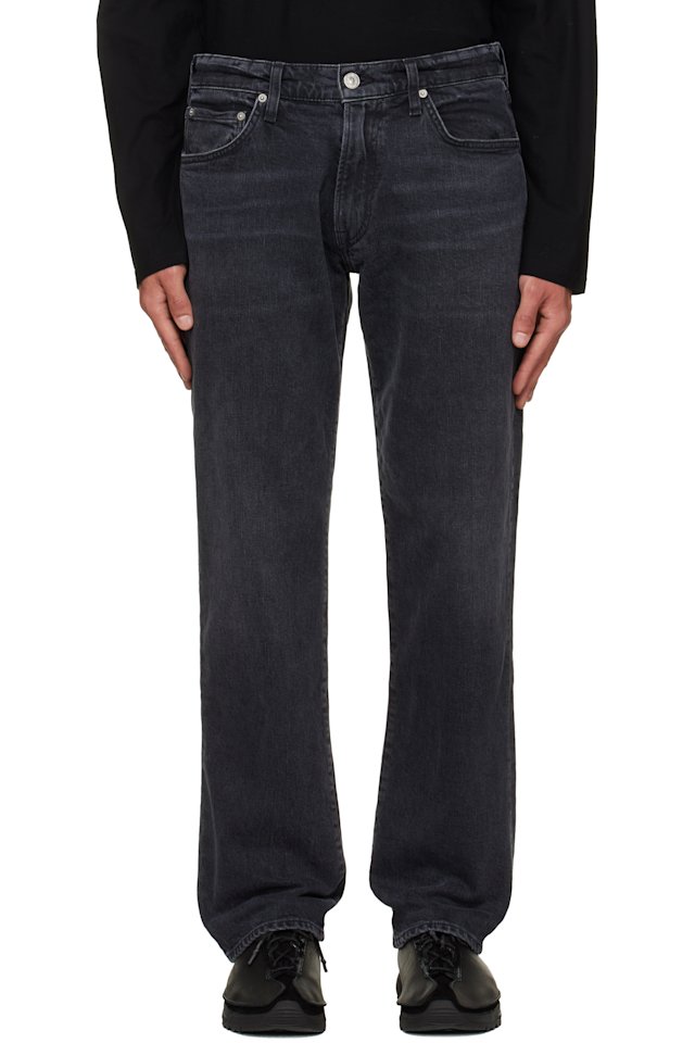 Citizens of Humanity — Black Elijah Straight Archive Jeans