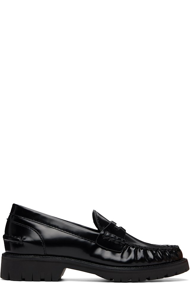 rag & bone — Black Corey Leather Loafers