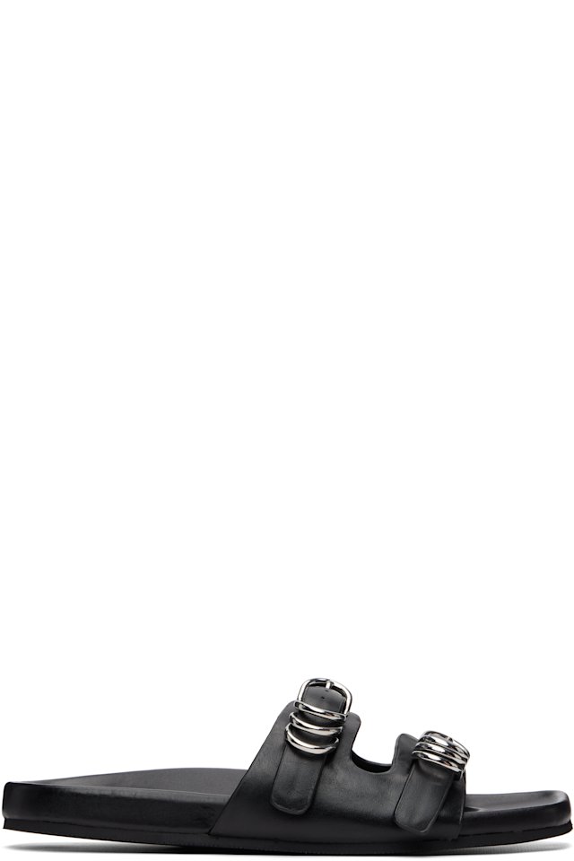rag & bone — Black Rue Leather Sandals